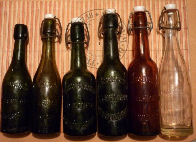 Butelki od piwa Otto Lehmann